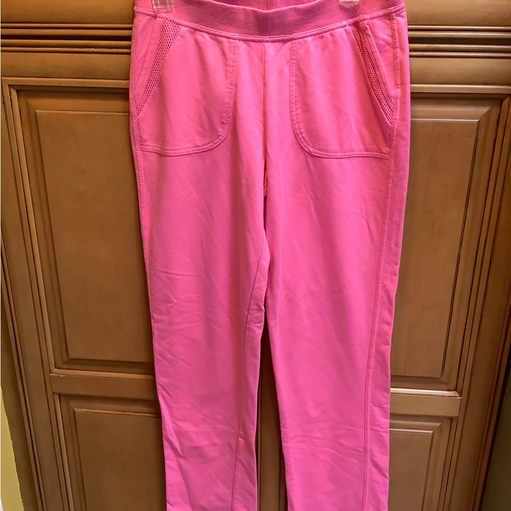 LIGHT PINK STRAIGHT LEG KNIT PANTS